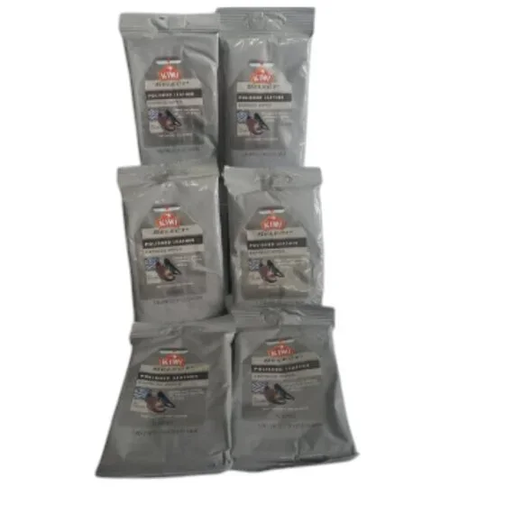 Kiwi Express Shine Clean And Shine Wipes Box of 6 Packs 15 Per Pack All Colours - Picture 1 of 14